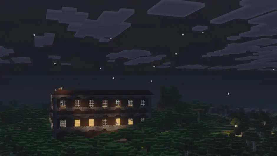 Особняк ночью