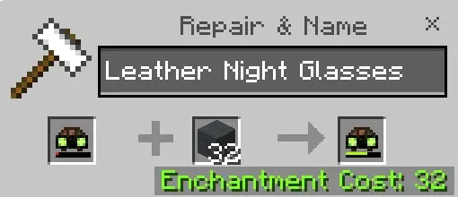 Ремонт кожаных очков ночного видения с помощью блока шерсти