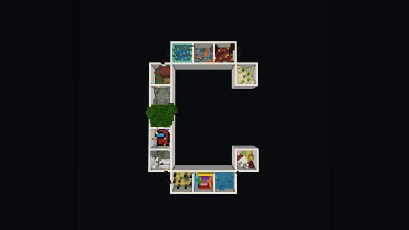 Весь паркур сверху