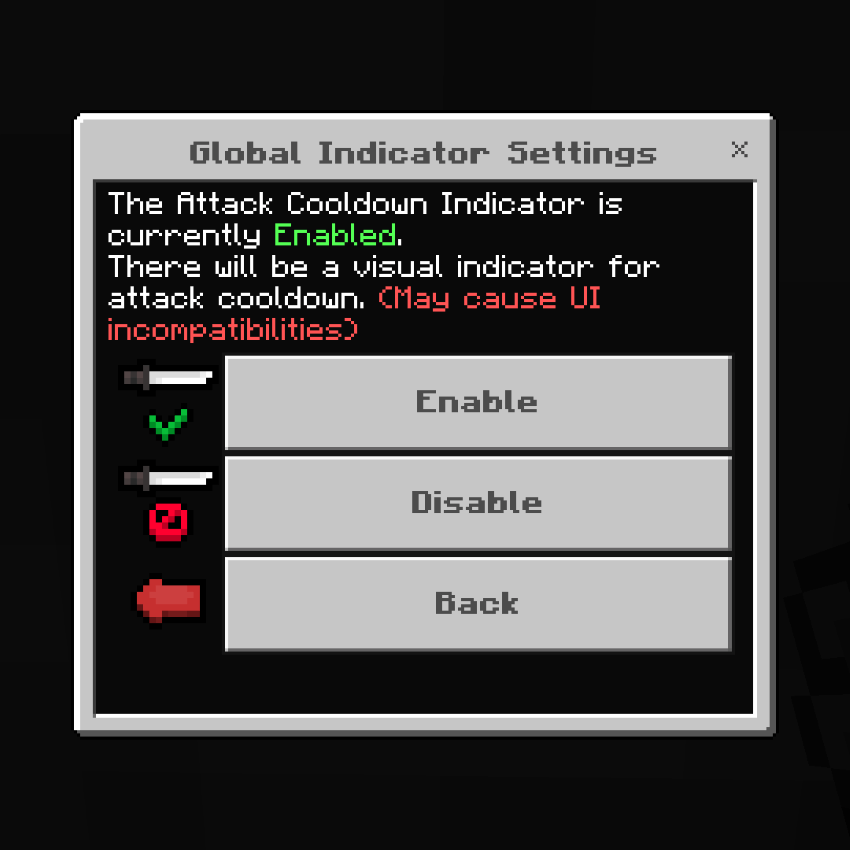 Настройки индикаторов