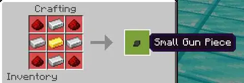 Крафт малой части пушки