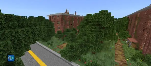 Парк с лесом