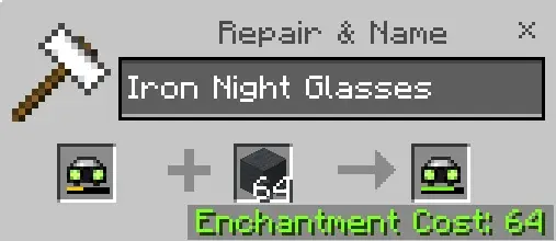 Ремонт железных очков ночного видения с помощью блока шерсти