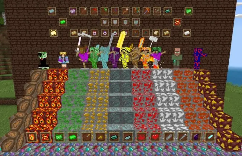 Все предметы и блоки в игре