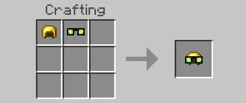 Крафт золотых очков ночного видения