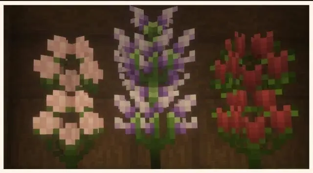 Текстуры цветов в новых вариантах