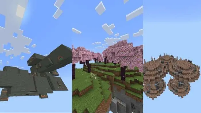 Некоторые варианты небесных островов