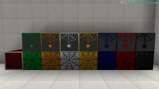 Блоки с паутиной и пауком