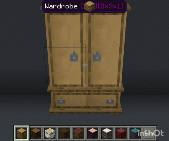 Изменение типа дерева у шкафа