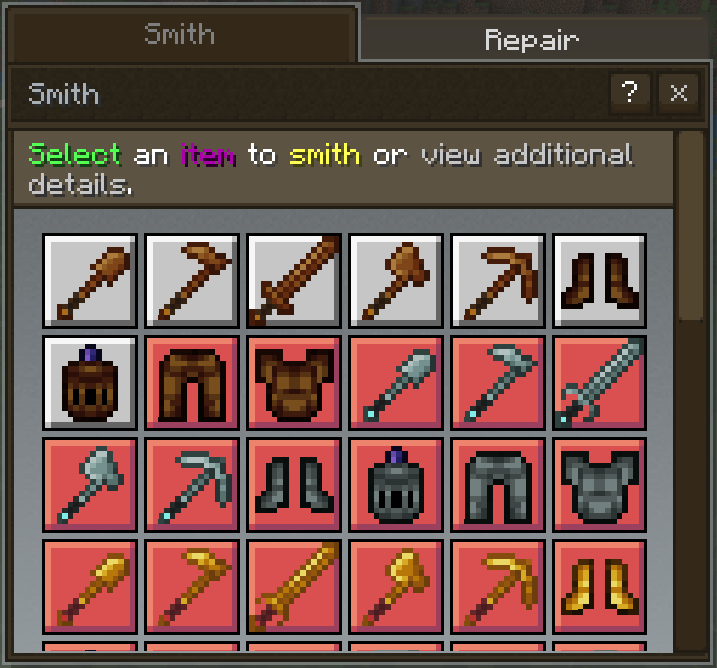 Новый вид ванильной брони