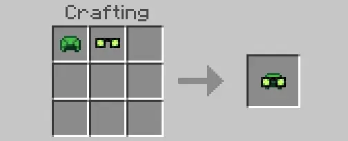 Крафт черепашьих очков ночного видения