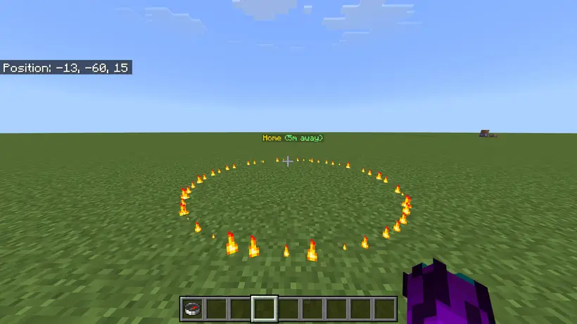 Огненное кольцо, означающее дом в игре