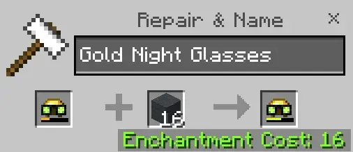 Ремонт золотых очков ночного видения с помощью блока шерсти