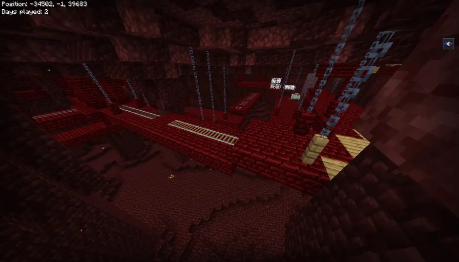 Шахта в виде крепости нижнего мира