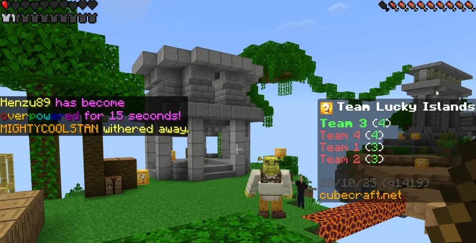 Шрек на парящем зеленом острове