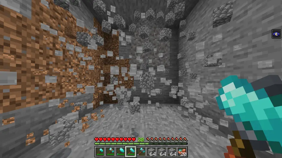 Радиус копания у улучшенного алмазного молота