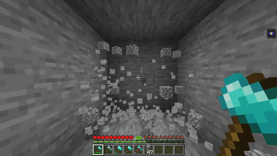 Радиус копания у алмазного молота