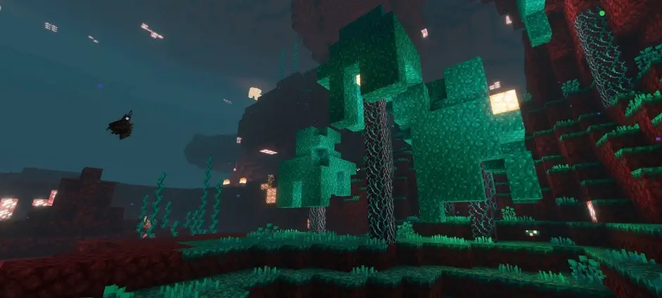 Искаженный лес с новой графикой и улучшенным освещением