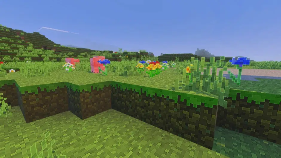 Детально прорисованные пиксели блоков и предметов