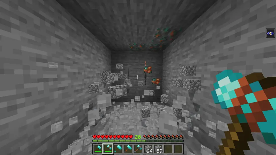 Радиус копания у алмазно-медного молота