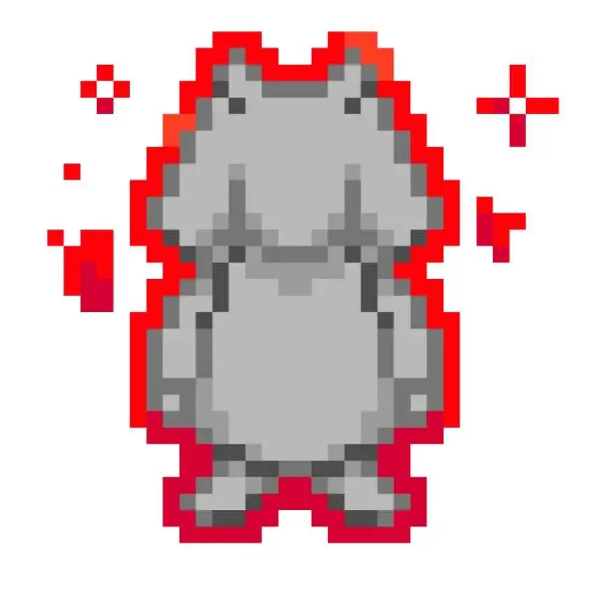 Красный контур