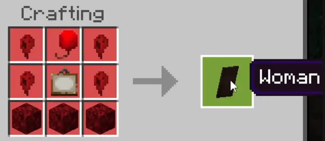 Крафт нарисованной женщины