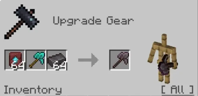 Крафт незеритового пакселя