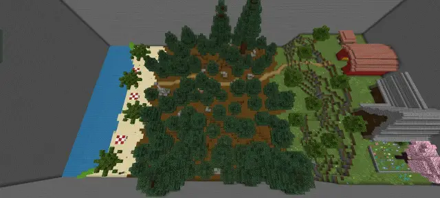 Top view of the arena