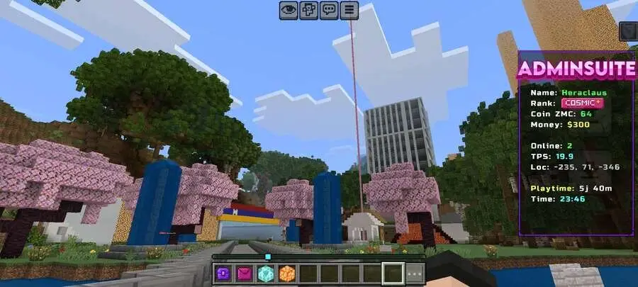 Боковая панель админа