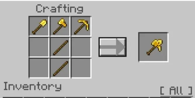 Крафт золотого пакселя