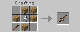 Изготовление нового меча из мода в верстаке