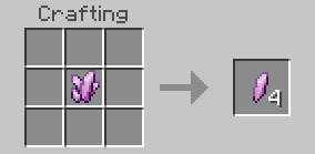 Крафт осколков кластера