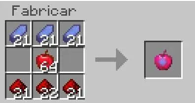 Крафт красного неонитового яблока