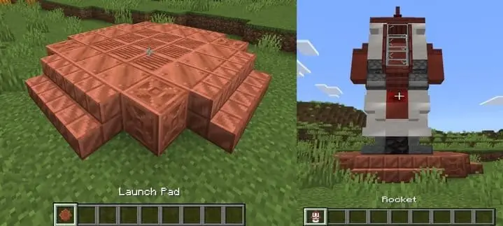 Стартовая площадка и ракета