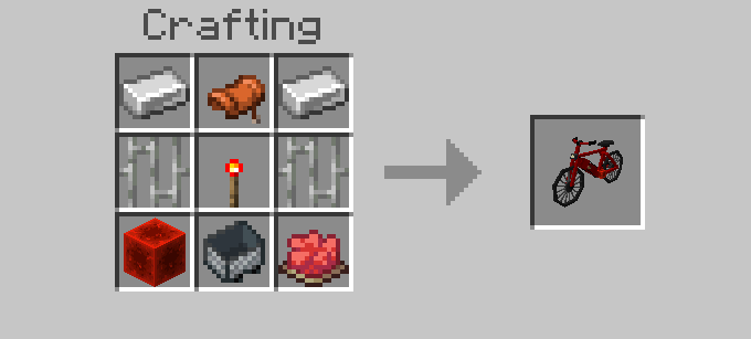 Создание красного велосипеда в верстаке