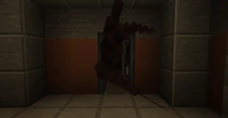 Длинное существо в лаборатории