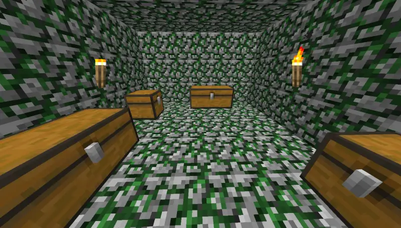 Старый вид замшелого булыжника