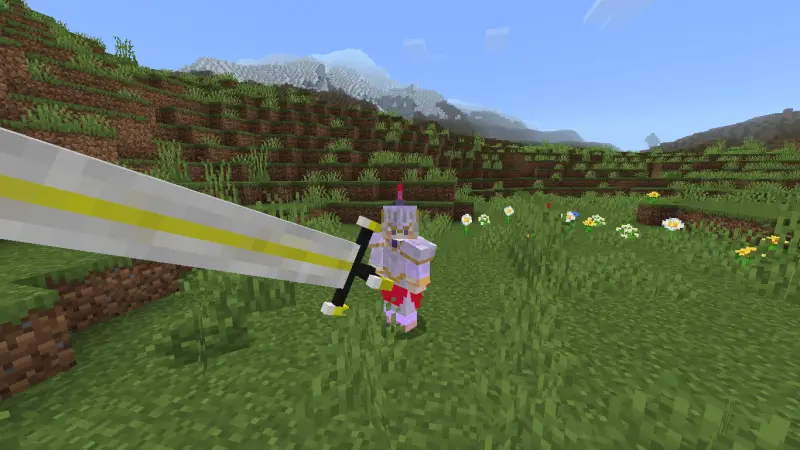 Огромный меч из чешуи белого дракона