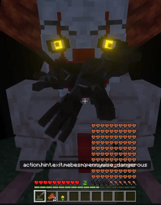 Скример формы с щупальцами Пеннивайза