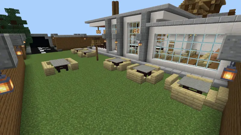 Location with tables