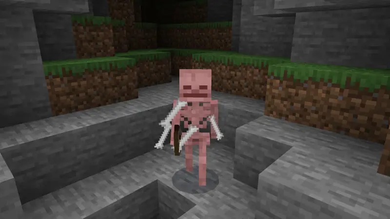 Новые эффекты у скелета при ударе