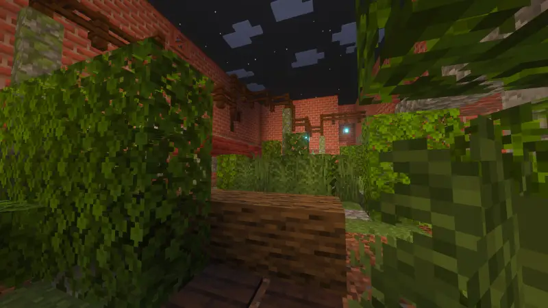 Локация из листвы