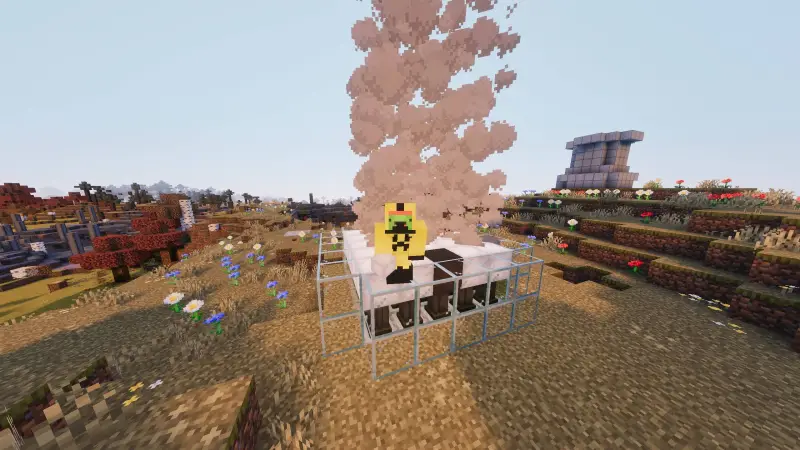 Защитный костюм на игроке