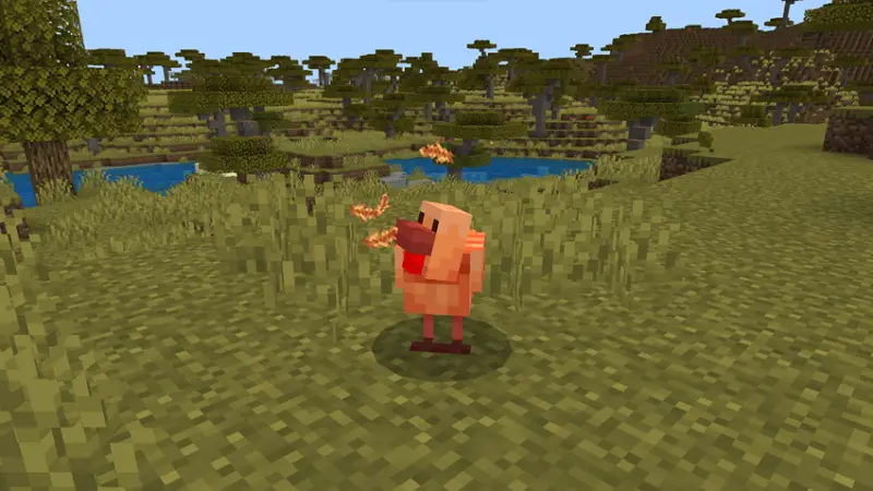 Новые эффекты у курицы в саванне при ударе