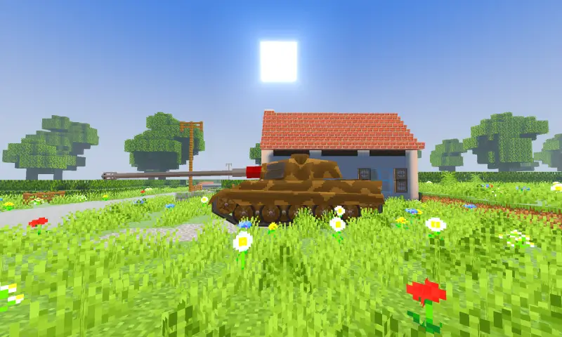 Замаскированный танк