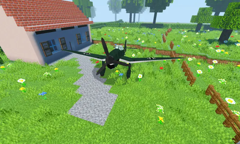 Тёмно-зелёный самолёт