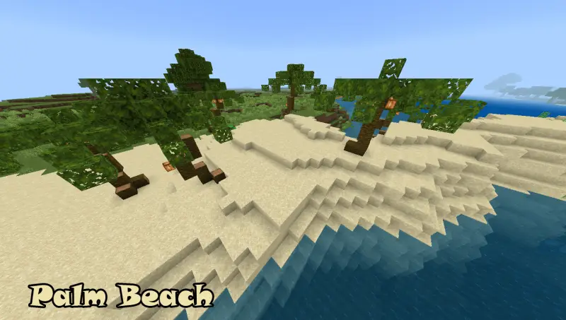 Пляж с пальмами