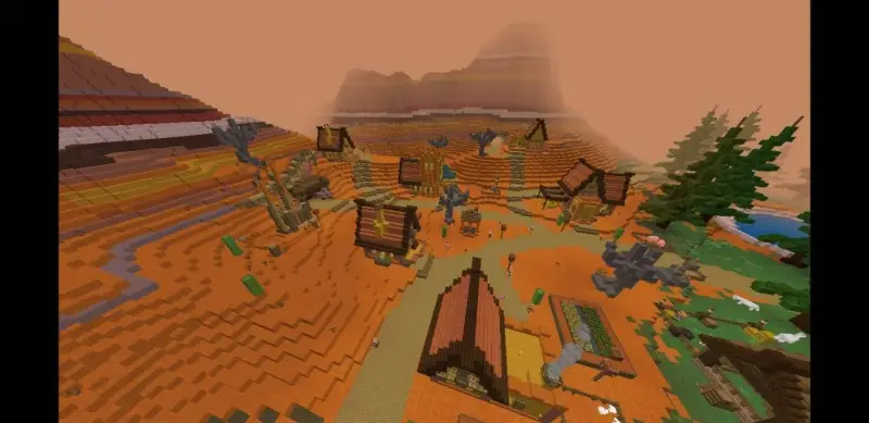 Большая деревне в биоме меса