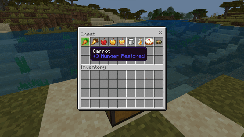 Информация насыщения у еды