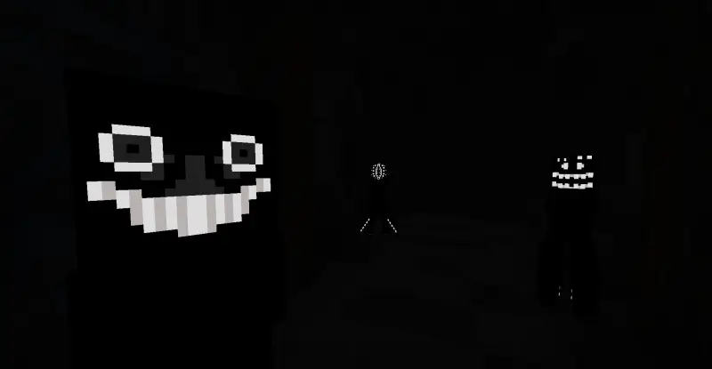 Жуткие лица в темноте